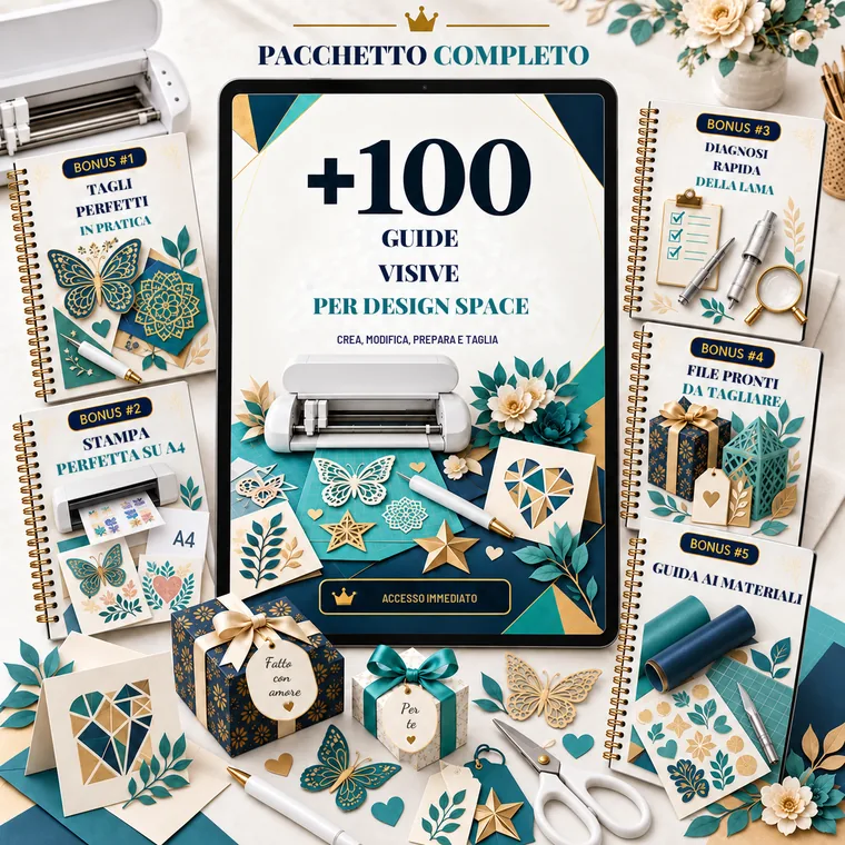 Pacchetto completo: +100 guide visive per Design Space e 5 bonus
